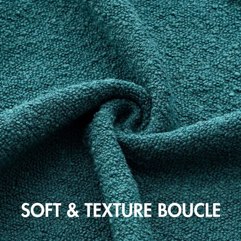 MIULEE 18x18 Inch Decorative Pillow Covers Color: Teal Blue - Set of 2